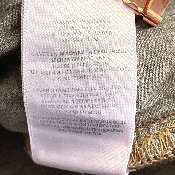 RE/DONE 70s Ultra High Rise Stove Pipe Jeans Womens Size 25 Brown Straight Leg - Picture 10 of 16